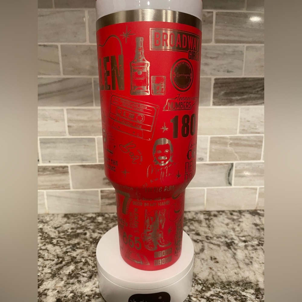 Morgan wallen laser engraved Stanley tumbler pick size color Valentines Day Gift - Picture 7 of 10
